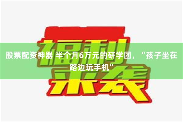 股票配资神器 半个月6万元的研学团，“孩子坐在路边玩手机”