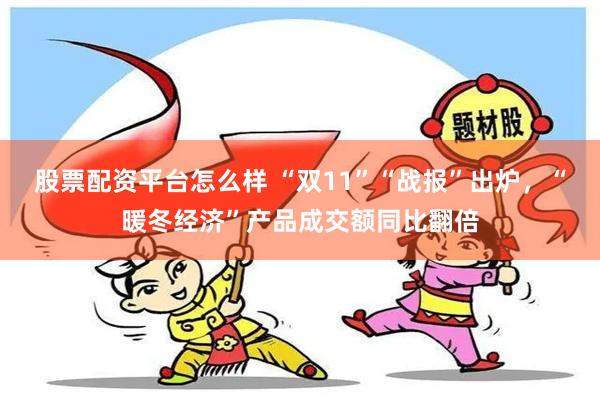 股票配资平台怎么样 “双11”“战报”出炉，“暖冬经济”产品成交额同比翻倍